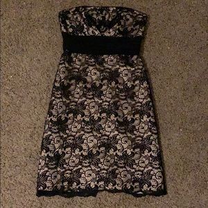 White House black market Strapless dress